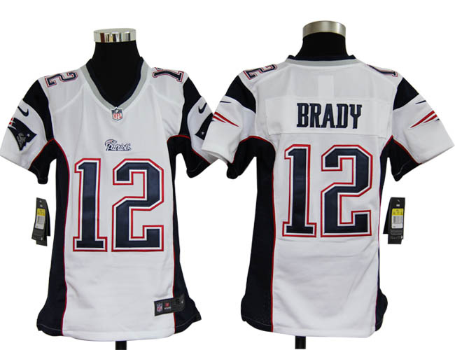 Nike NFL New England Patriots #12 Brady Kids Jersey - Click Image to Close